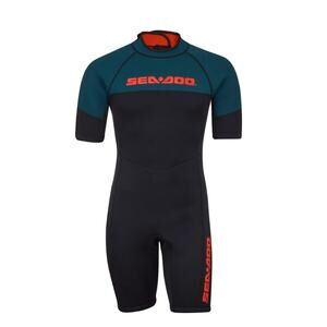 NWT SeaDoo Men’s Escape Shorty Wetsuit 3XL One Piece Short Surf Scuba